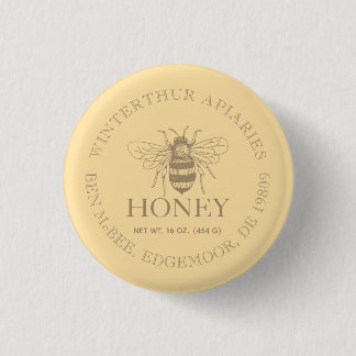 Custom Honey Business Promotional Button
