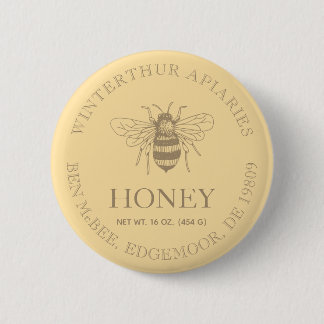 Custom Honey Business Promotional Button