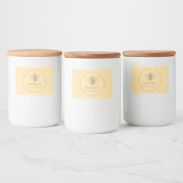 Custom Honey Business Promotional Food Label (Bottles)