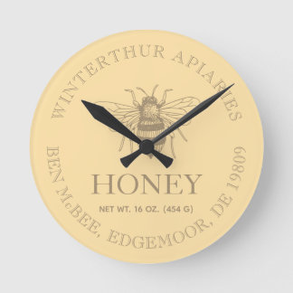 Custom Honey Business Promotional Round Clock