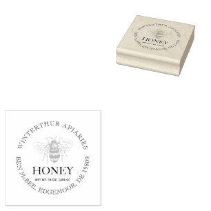 Custom Honey Business Promotional Rubber Stamp