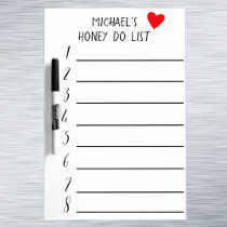 Custom Honey Do List Reusable Notes Dry Erase Board
