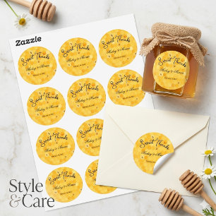 Custom Honey Favor Classic Sheet of Round Sticker