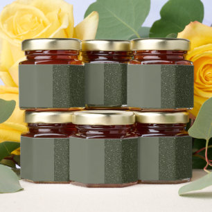 Custom Honey Jar Label – Moss Duo Design Favors
