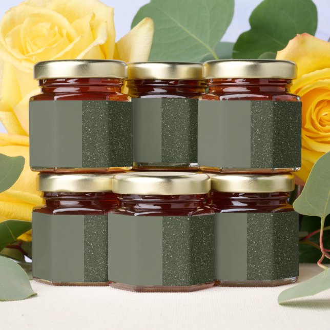 Custom Honey Jar Label – Moss Duo Design Favors (Insitu)