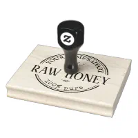 Create Your Own Modern Round Custom Business Logo Rubber Stamp | Zazzle