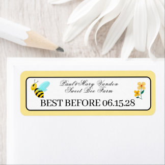 Custom Honey Stamp Durability Date Label