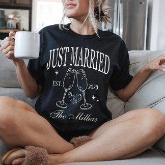 Custom Honeymoon Newlywed Shirts for Bride & Groom