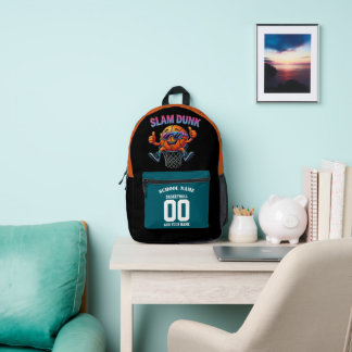 Custom Hoops Backpack - Slam Dunk Basketball Name