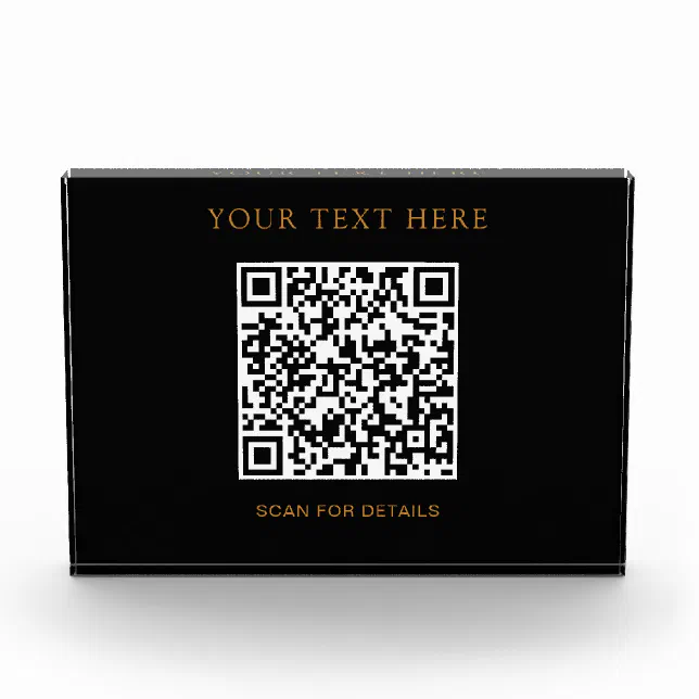 Custom Horizontal Photo Block with QR Code Design | Zazzle