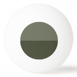Custom Horizontal Split Moss Green Ping Pong Ball