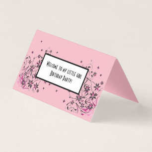 Custom Horizontal Tent Fold Folded Card