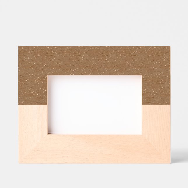 Custom Horizontal Wood Frame – Walnut & Maple Engraved Frames (Front)