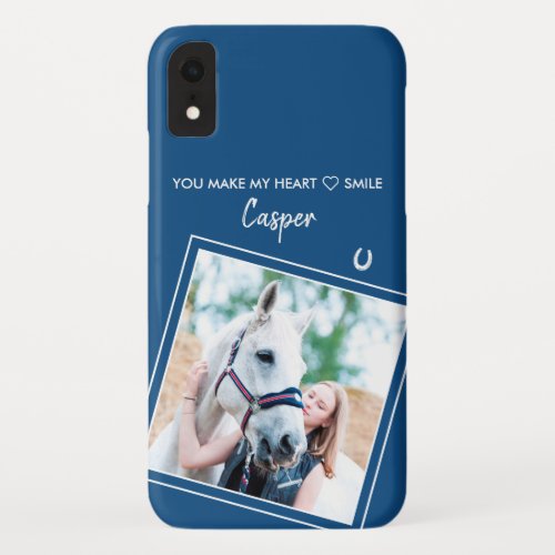 Custom Horse Animal Photo iPhone XR Case