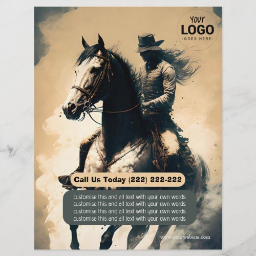 Custom Horse Flyer for Any Event or Sale