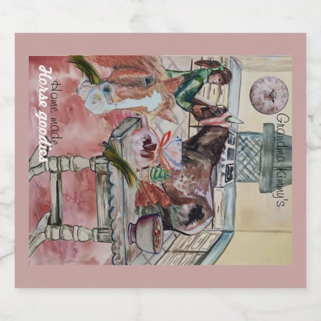 custom horse goodies label (Single Label)