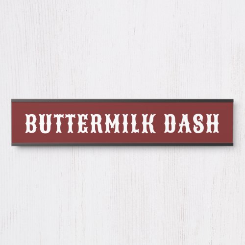 Custom Horse Name Red Western Stall Plate Door Sign