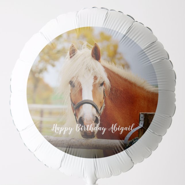 Custom Horse Photo Balloon (Front)