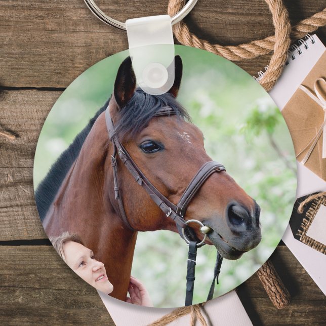 Custom Horse Photo Keychain (Creator Uploaded)
