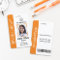 Custom Hospital Employee Logo Photo Orange ID