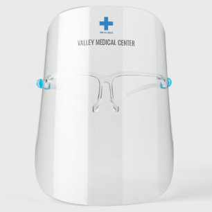 Custom Hospital or Healthcare Center Logo & Name Face Shield