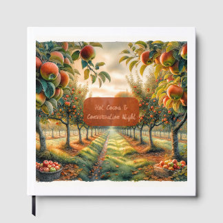 Custom Hot Cocoa & Conversation Night Foil Guest Book