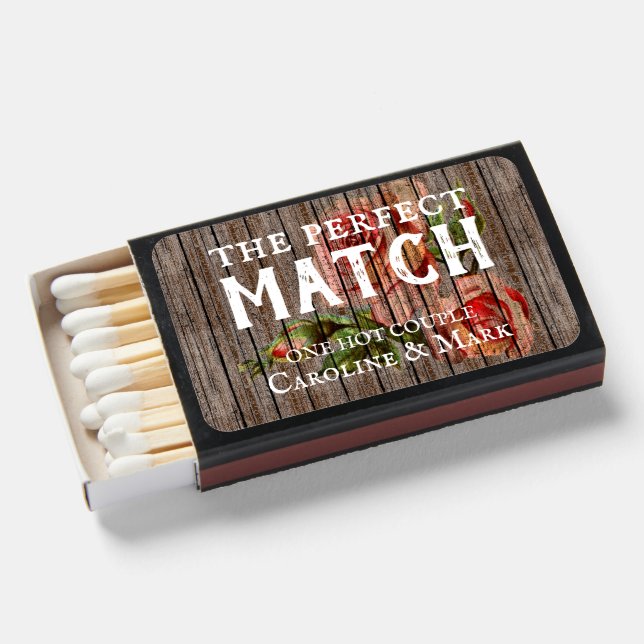 Custom Hot Couple Perfect Match On Wood Pattern (Front Open)