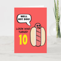 Custom Hot Dog Character Birthday