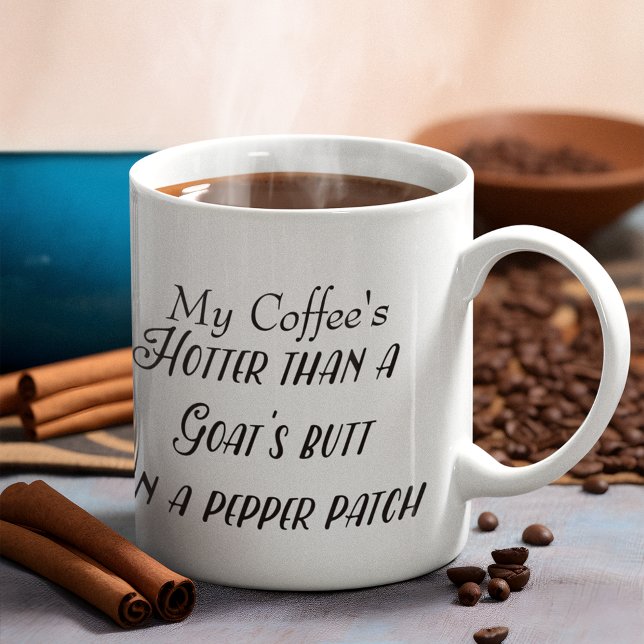 Custom•Hot Funny Pepper Patch Saying Giant Coffee Mug (Creator Uploaded)
