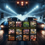 Custom Hot Rods for Every Holiday 20XX  Calendar<br><div class="desc">Each month features a uniquely designed hot rod, customized to represent a major holiday in striking detail. From shamrock-adorned green classics for St. Patrick’s Day to spooky Halloween rides wrapped in eerie fog, these images bring together car culture and holiday spirit like never before. These timeless machines shine with polished...</div>