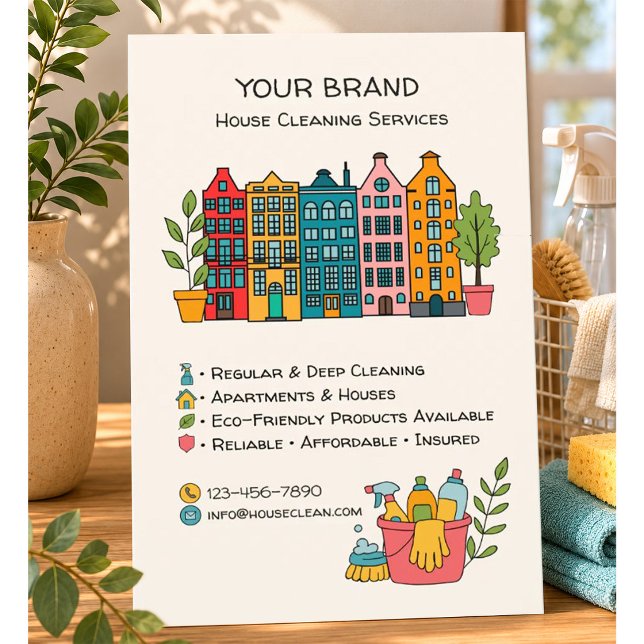 Custom House Cleaning Services QR Flyer (Creator Uploaded)