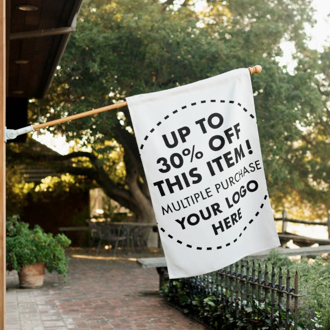 Custom House Flag 30% OFF Bulk Buy Discount (In SItu)