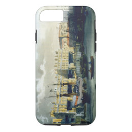 Custom House from the River Thames, from Ackermann iPhone 8/7 Case