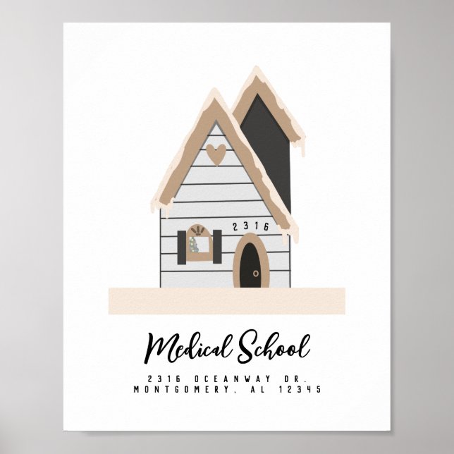 Custom House Medical Training Journey Poster (Front)