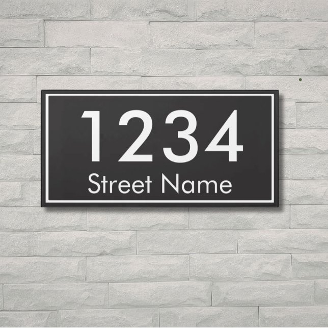 Custom House Number Sign (Custom Address House Sign)