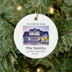 Custom House Ornament from Photo First Home Gift