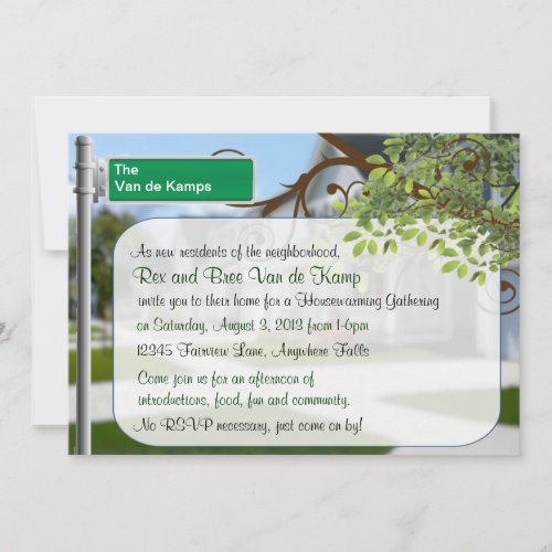 Custom Housewarming Gathering Invitations