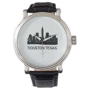 Custom Houston Texas Skyline Watch