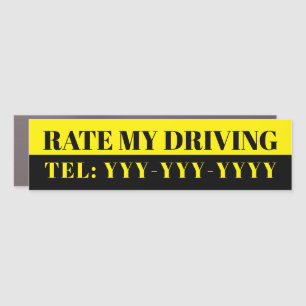 Custom “How is My Driving” Company Car Magnet