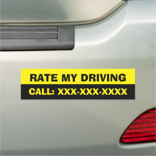 Custom “How is My Driving” Company Car Magnet