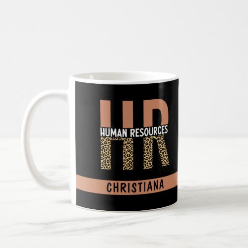 Custom HR Human Resources Leopard Print HR Gifts Coffee Mug