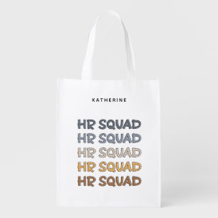 Custom HR Squad Human Resources Team Gifts Grocery Bag