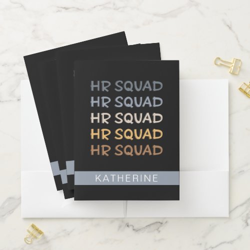 Custom HR Squad Human Resources Team Gifts Pocket Folder