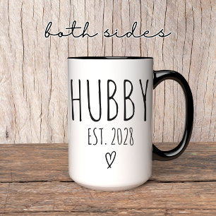 Custom Hubby Mug, Wedding Gift, Anniversary Gift Mug