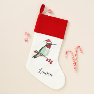 Custom Hummingbird Christmas Stocking