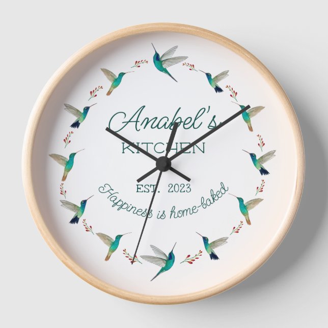 Custom Hummingbird  Clock (Front)