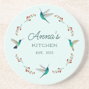 Custom Hummingbird Coaster