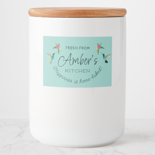 Custom Hummingbird Food Label (Front)