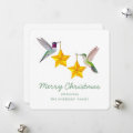 Custom Hummingbird Holiday Card | Zazzle