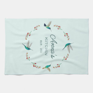 Custom Hummingbird Kitchen Towel